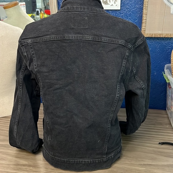 Y2K CALVIN KLEIN VINTAGE BLACK JEAN JACKET LARGE - Picture 7 of 16